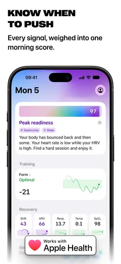 Updraft screenshot: Readiness